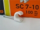 Spikklammer vit 7-10 mm, 100-pack