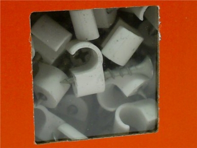 Skruvclips vit 8-12 mm, 100-pack